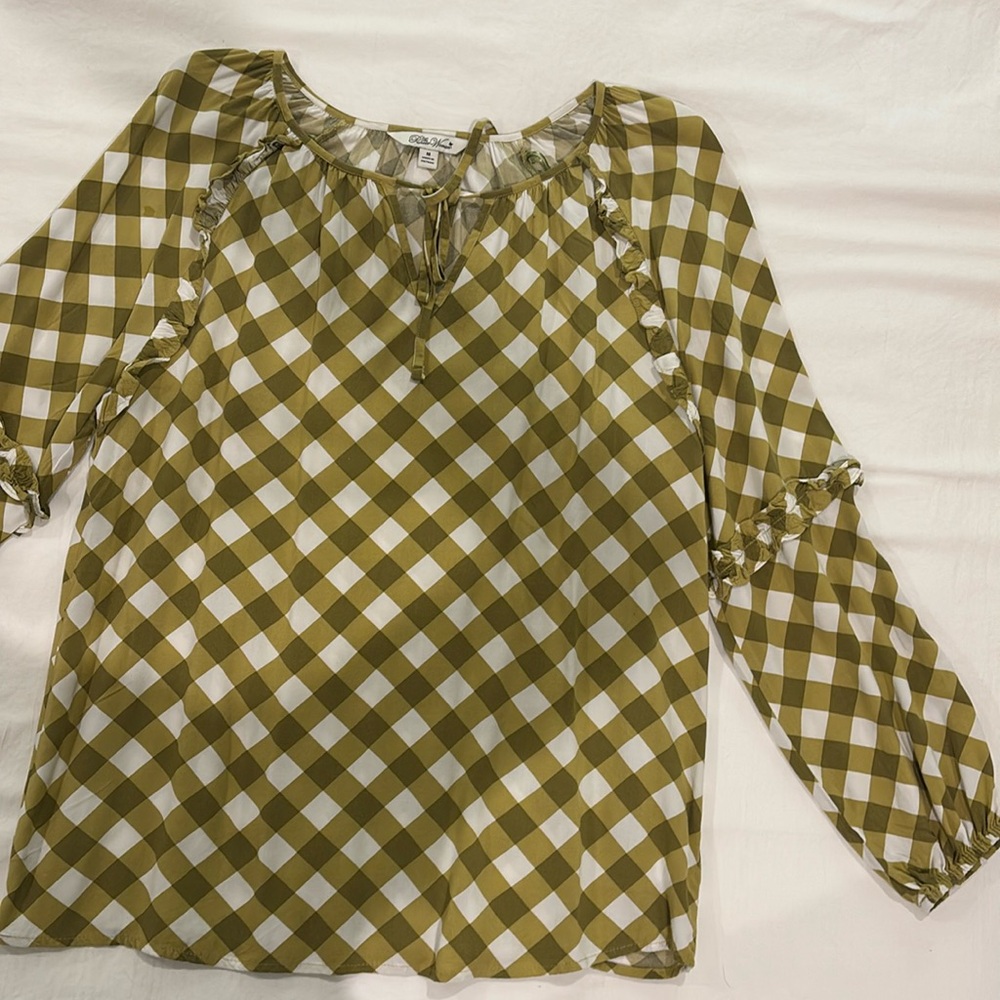 The Pioneer Women gingham blouse